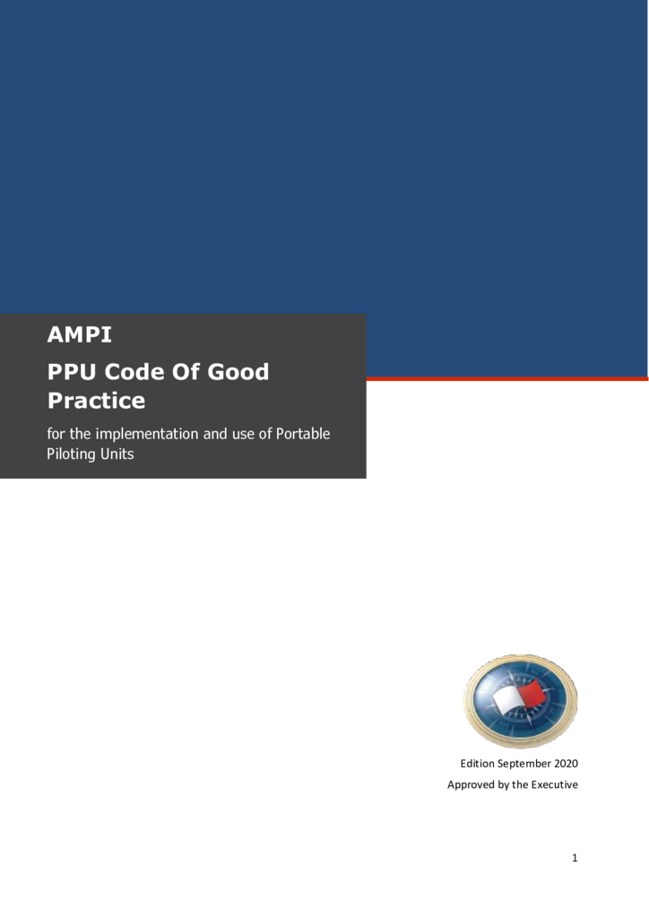 thumbnail of Code of good practice – Portable Pilot Units 2nd Edition